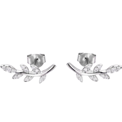 Cercei din Argint Silver Leaves