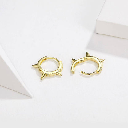 Cercei din Argint Gold Twines