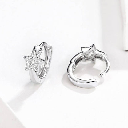 Cercei din Argint Circle Stars