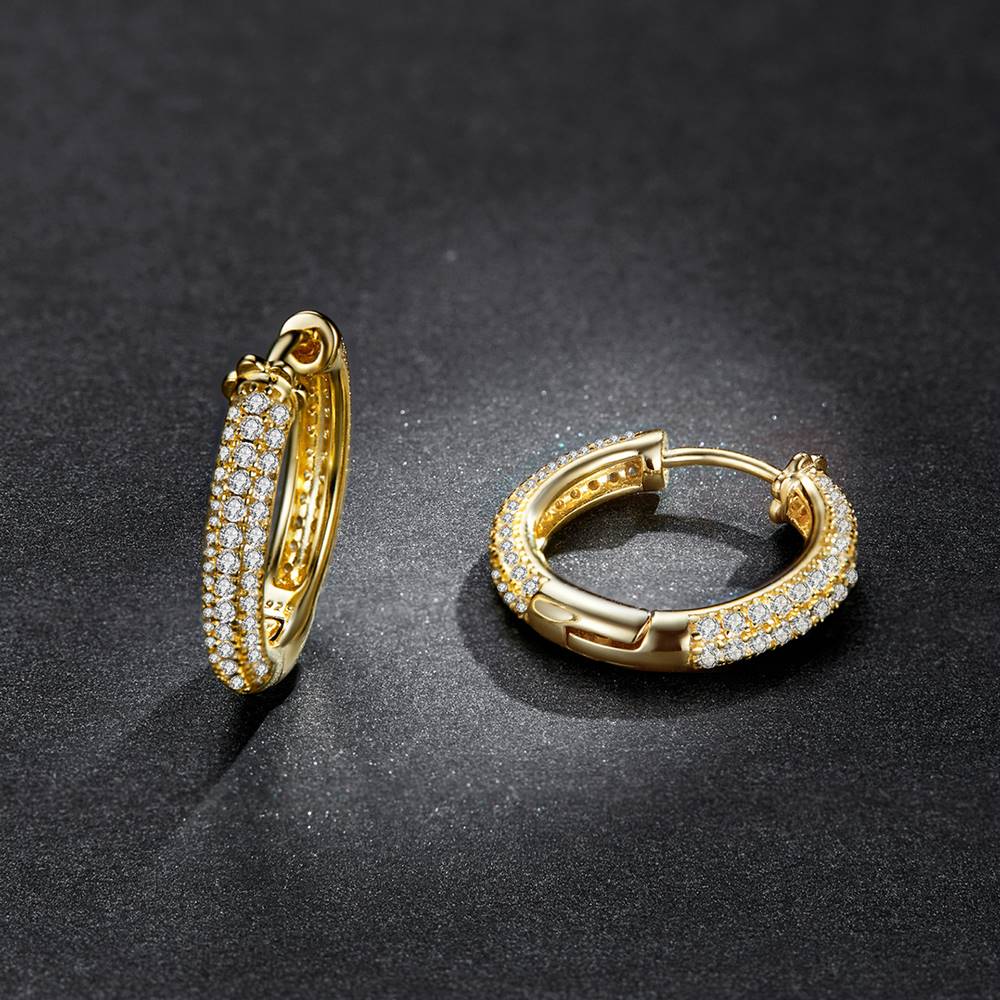 Cercei din Argint Classy Gold Diamonds