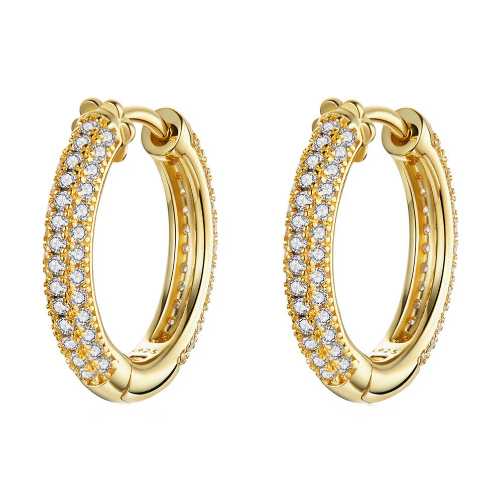 Cercei din Argint Classy Gold Diamonds