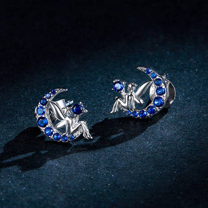 Cercei din Argint Blue Fairy Moon