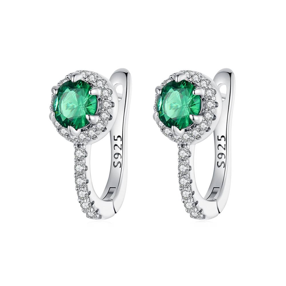 Cercei din Argint Dolce Green Diamonds