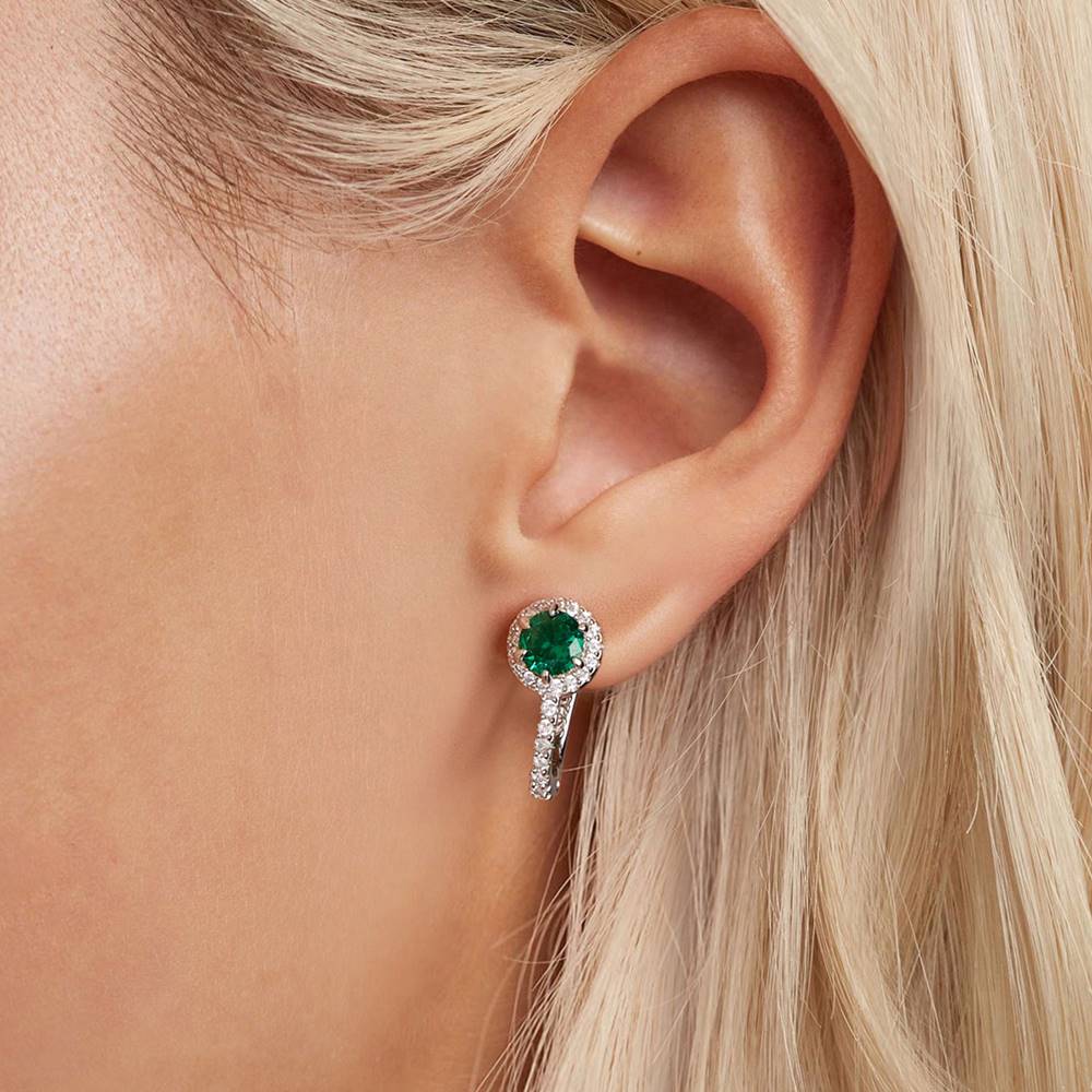 Cercei din Argint Dolce Green Diamonds