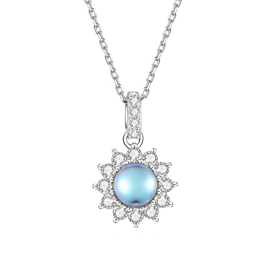 Colier din Argint Sun Moonstone