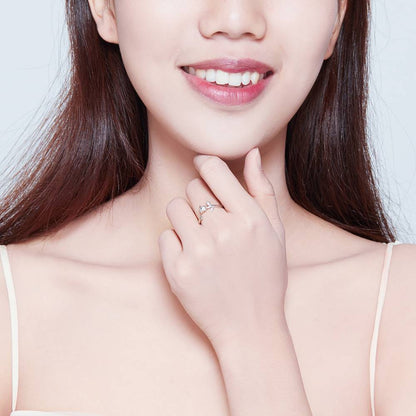 Inel reglabil din Argint Simple Rose