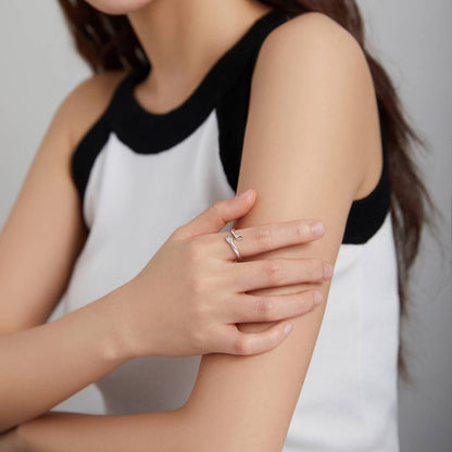 Inel reglabil din Argint Love Hug