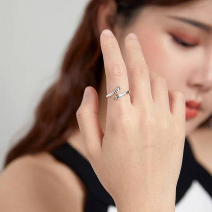 Inel reglabil din Argint Love Hug