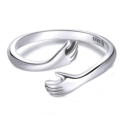 Inel reglabil din Argint Love Hug