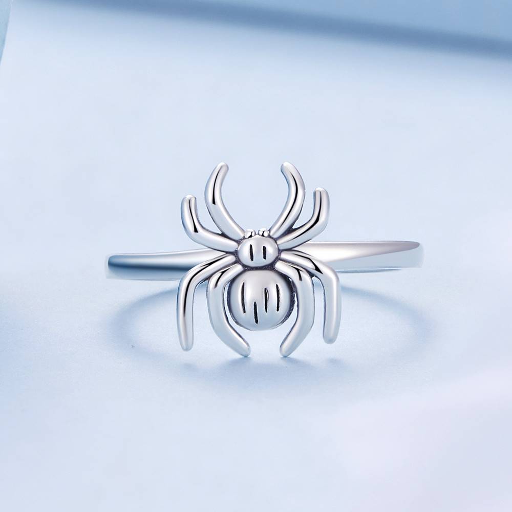 Inel reglabil din Argint Fancy Spider