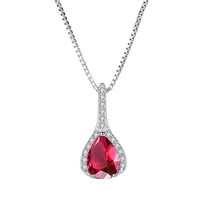 Colier din Argint Pure Ruby