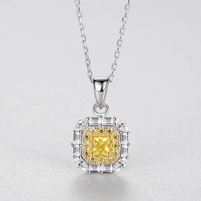 Colier din Argint Joyful Citrine