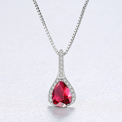 Colier din Argint Pure Ruby