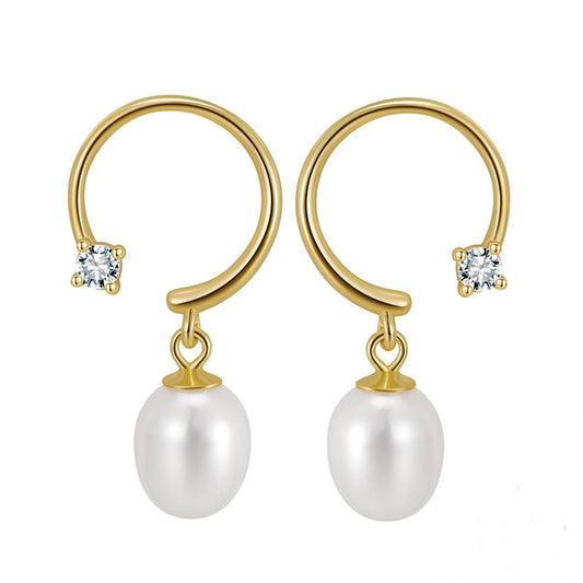 Cercei din Argint Emery Pearls