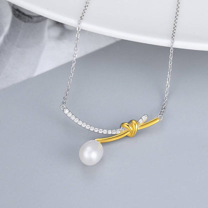 Colier din Argint Pearl Knot