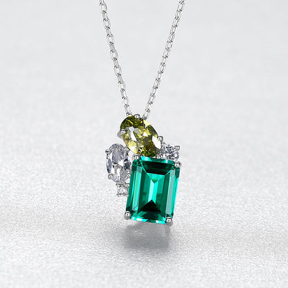 Colier din Argint Lyra Emerald