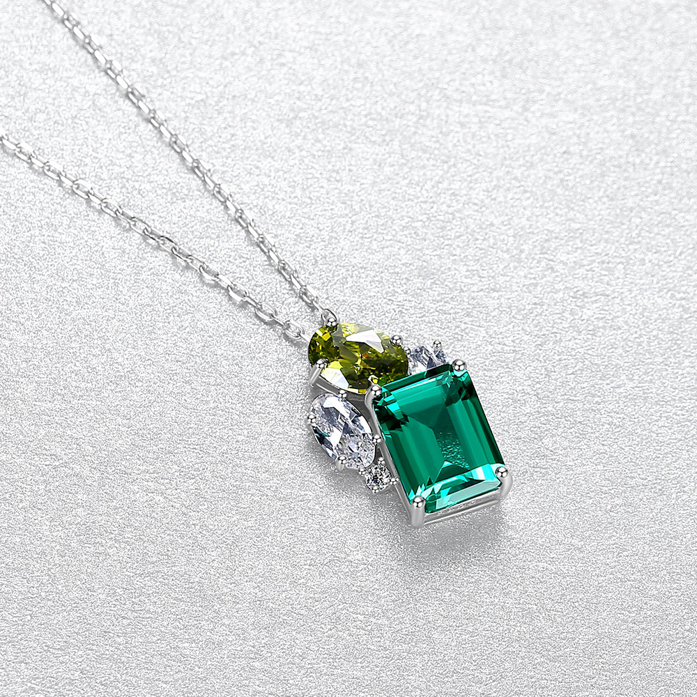 Colier din Argint Lyra Emerald