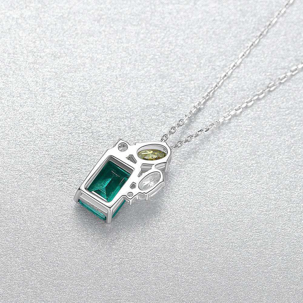 Colier din Argint Lyra Emerald