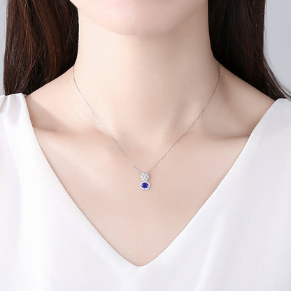 Colier din Argint Selma Sapphire