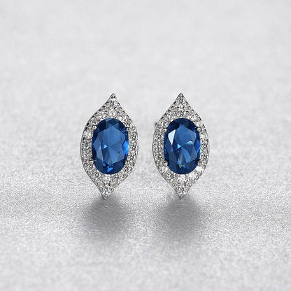 Cercei din Argint Elegant Sapphire