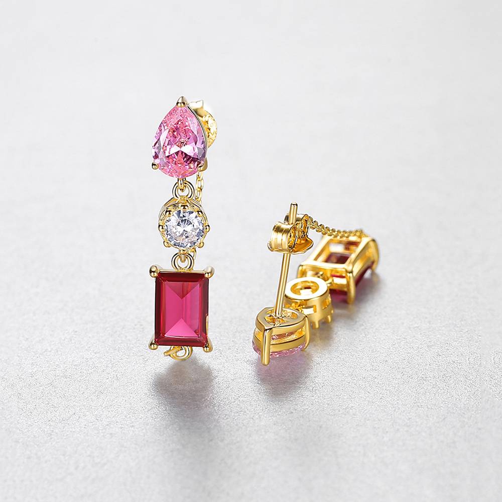 Cercei din Argint Coralyn Ruby