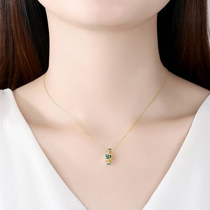 Colier din Argint Enya Gold Ring