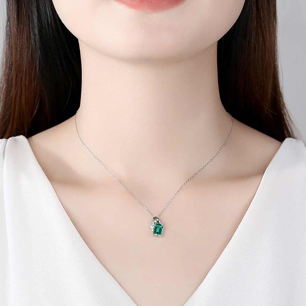 Colier din Argint Lyra Emerald