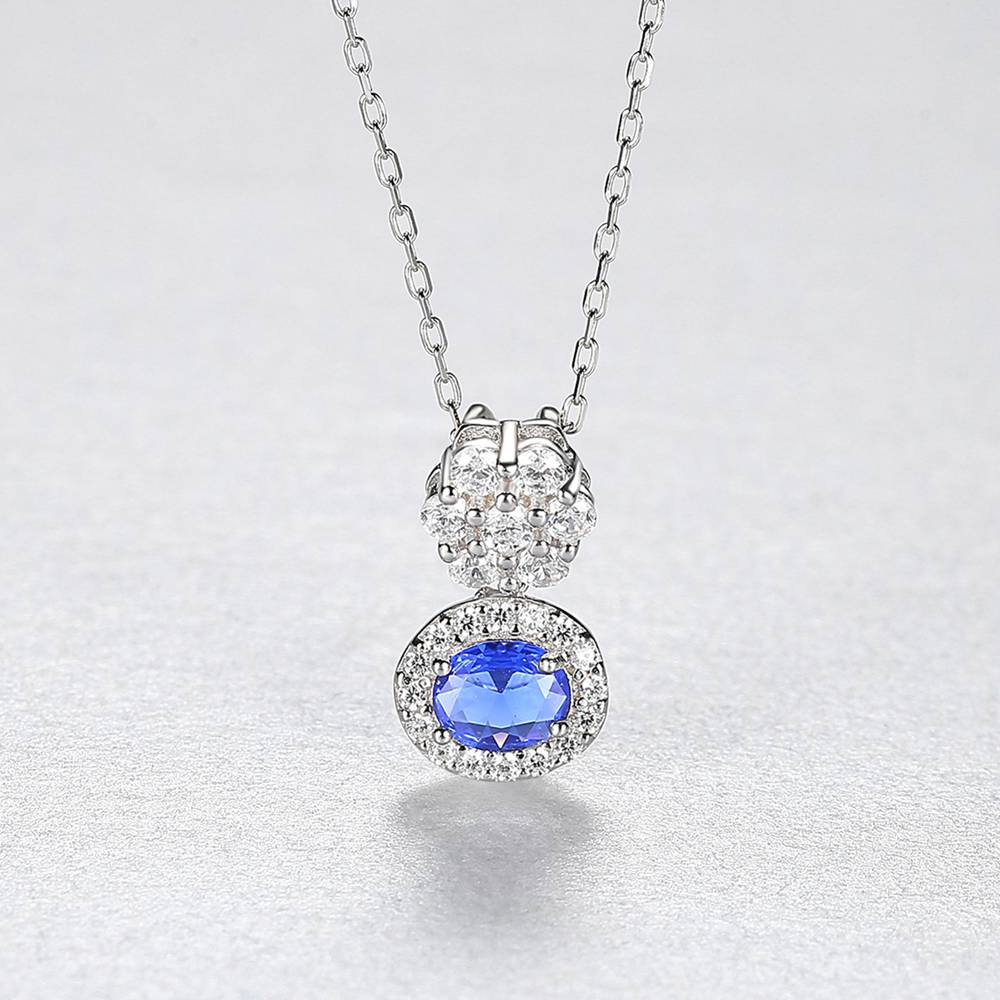 Colier din Argint Selma Sapphire