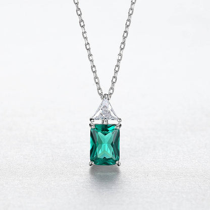 Colier din Argint Eda Emerald