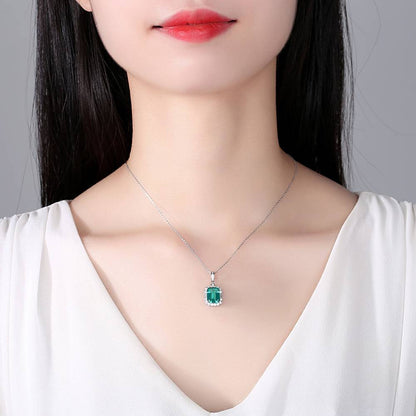 Colier din Argint Melek Emerald