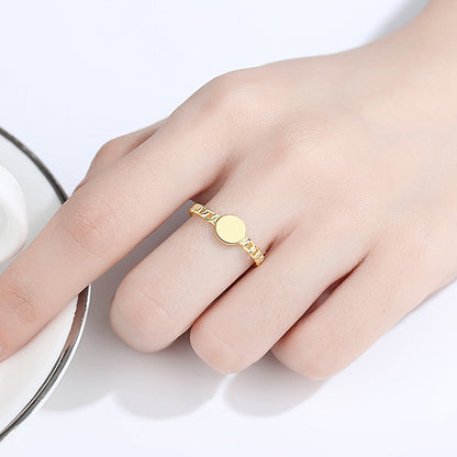 Inel din Argint Plain Gold