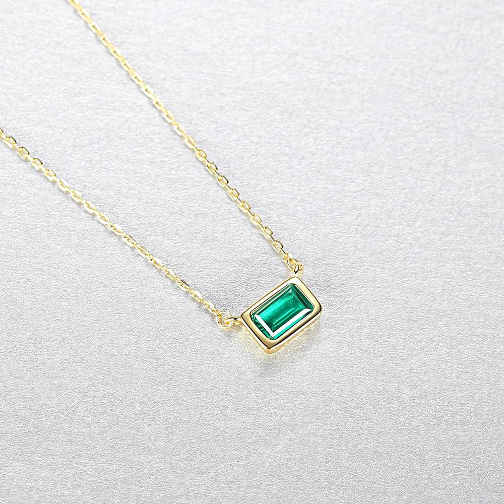 Colier din Argint Haziran Emerald