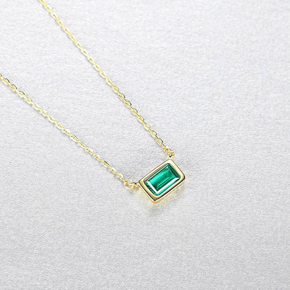 Colier din Argint Haziran Emerald
