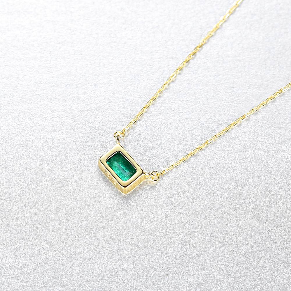 Colier din Argint Haziran Emerald