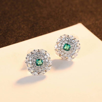 Cercei din Argint Magic Emerald