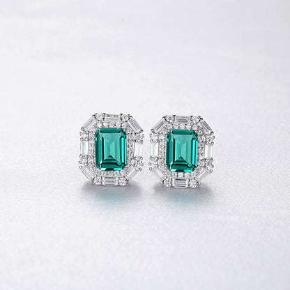 Cercei din Argint Galore Emerald