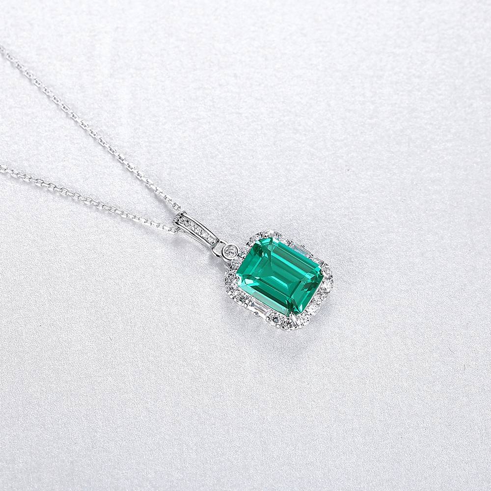 Colier din Argint Melek Emerald