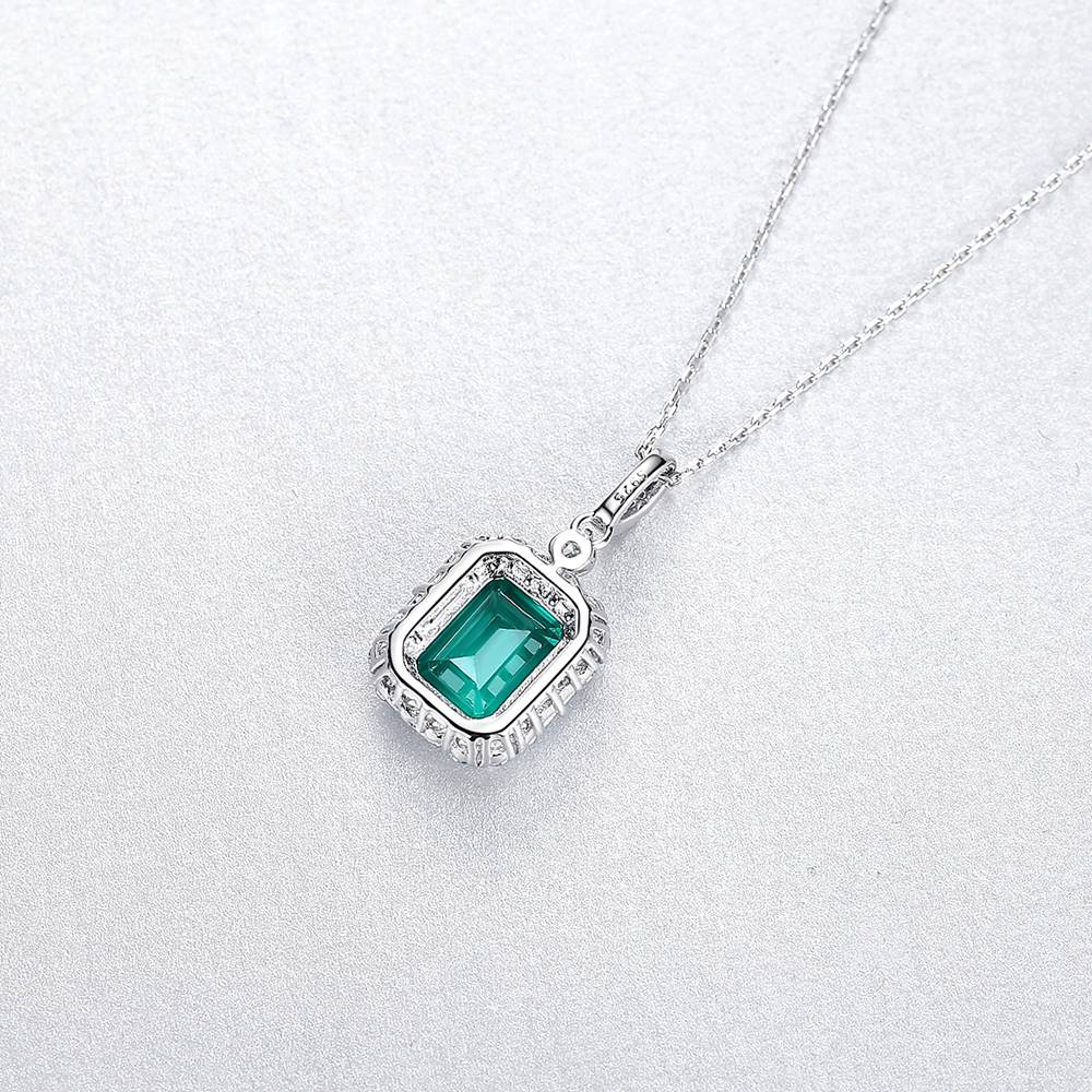 Colier din Argint Melek Emerald