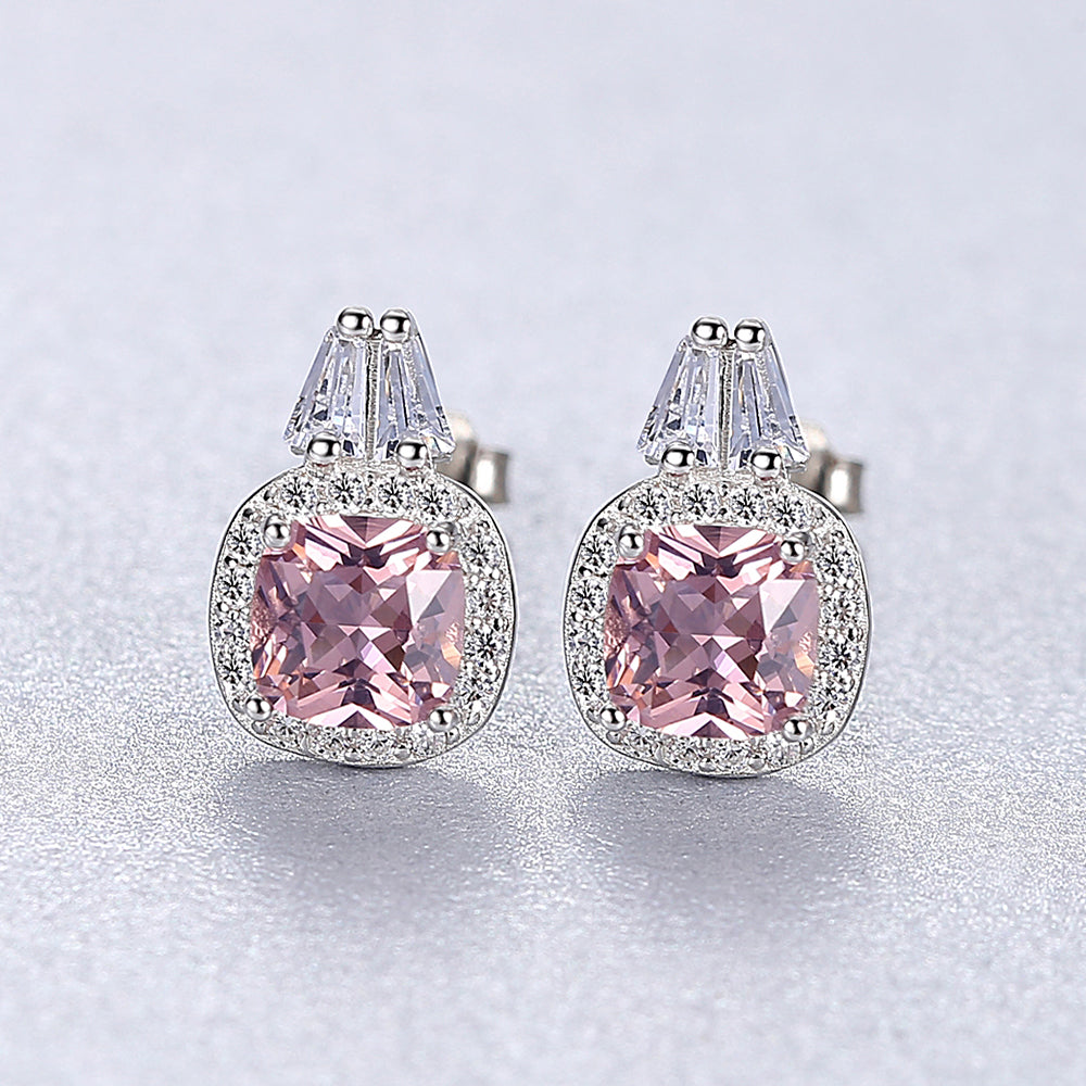 Cercei din Argint Briselle Morganite