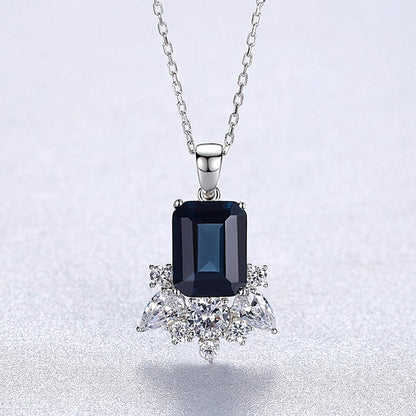 Colier din Argint Zora Sapphire