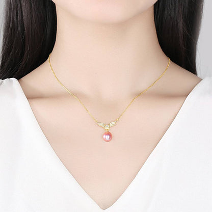 Colier din Argint Wingy Pearl