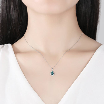 Set din Argint Topaz Teardrop