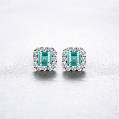 Cercei din Argint Spark Emerald