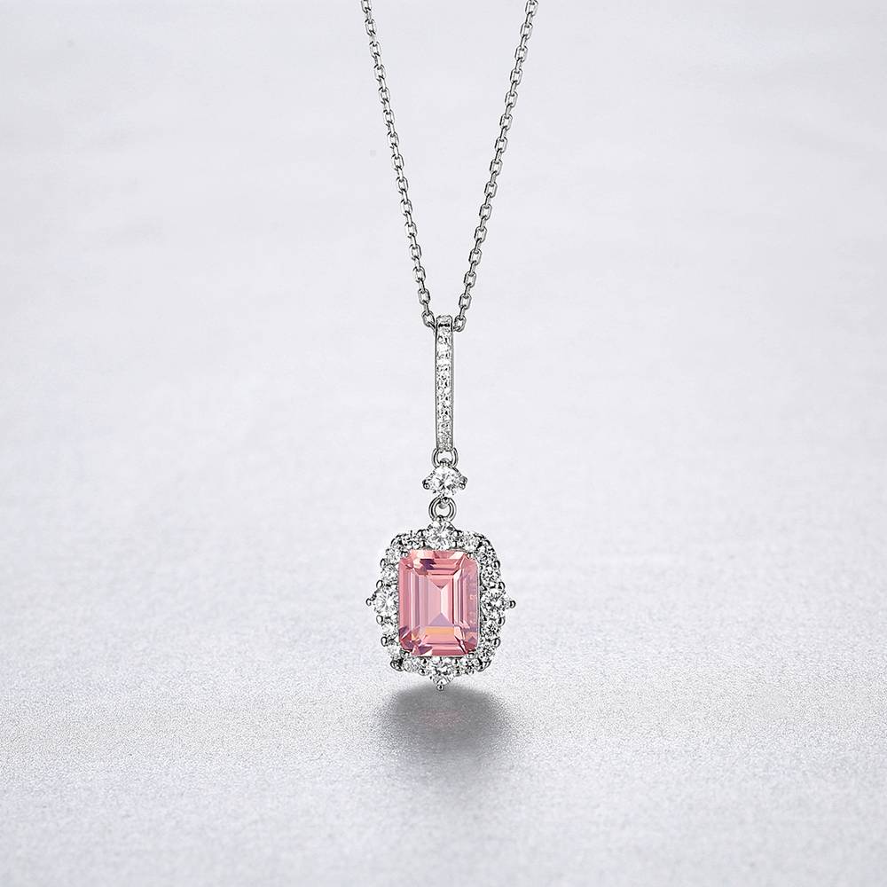 Colier din Argint Deryna Morganite