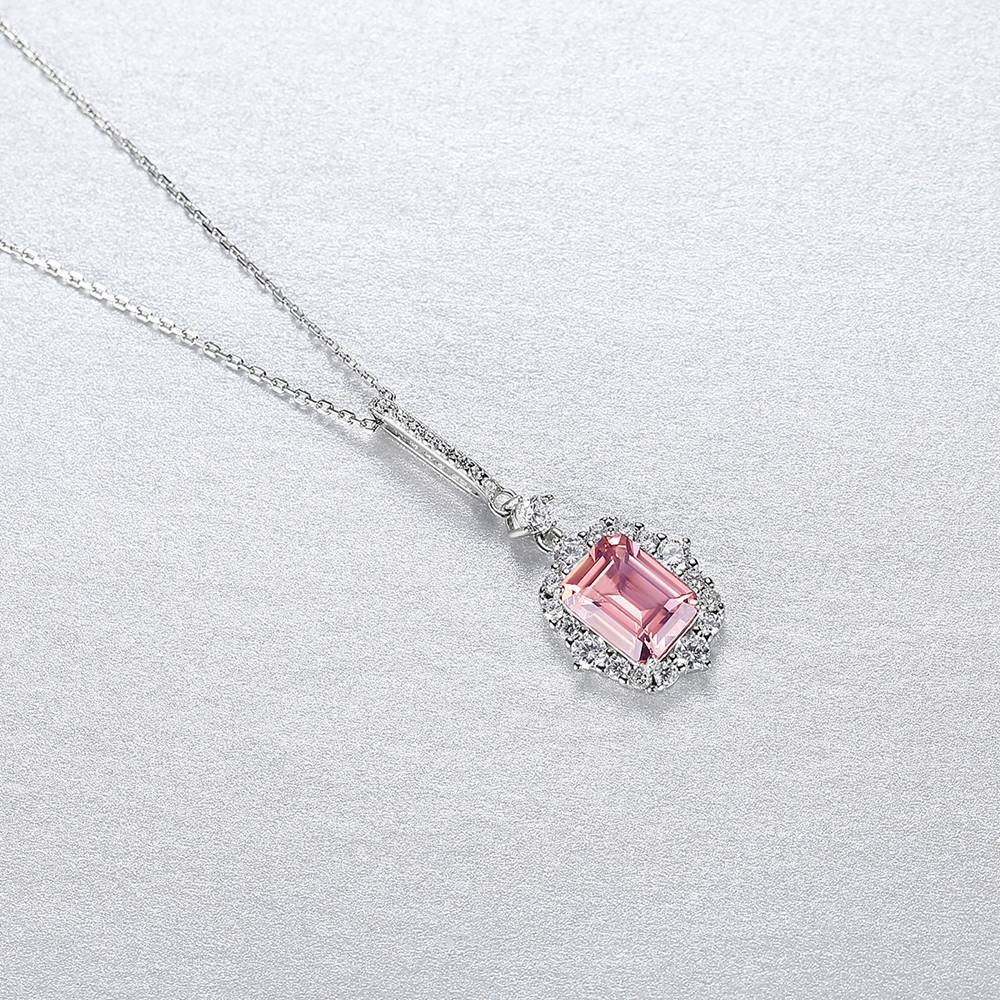 Colier din Argint Deryna Morganite