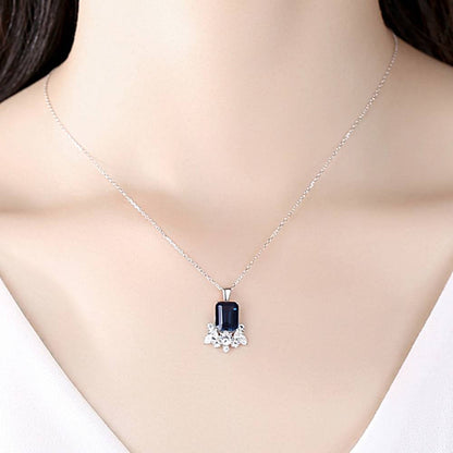 Colier din Argint Zora Sapphire