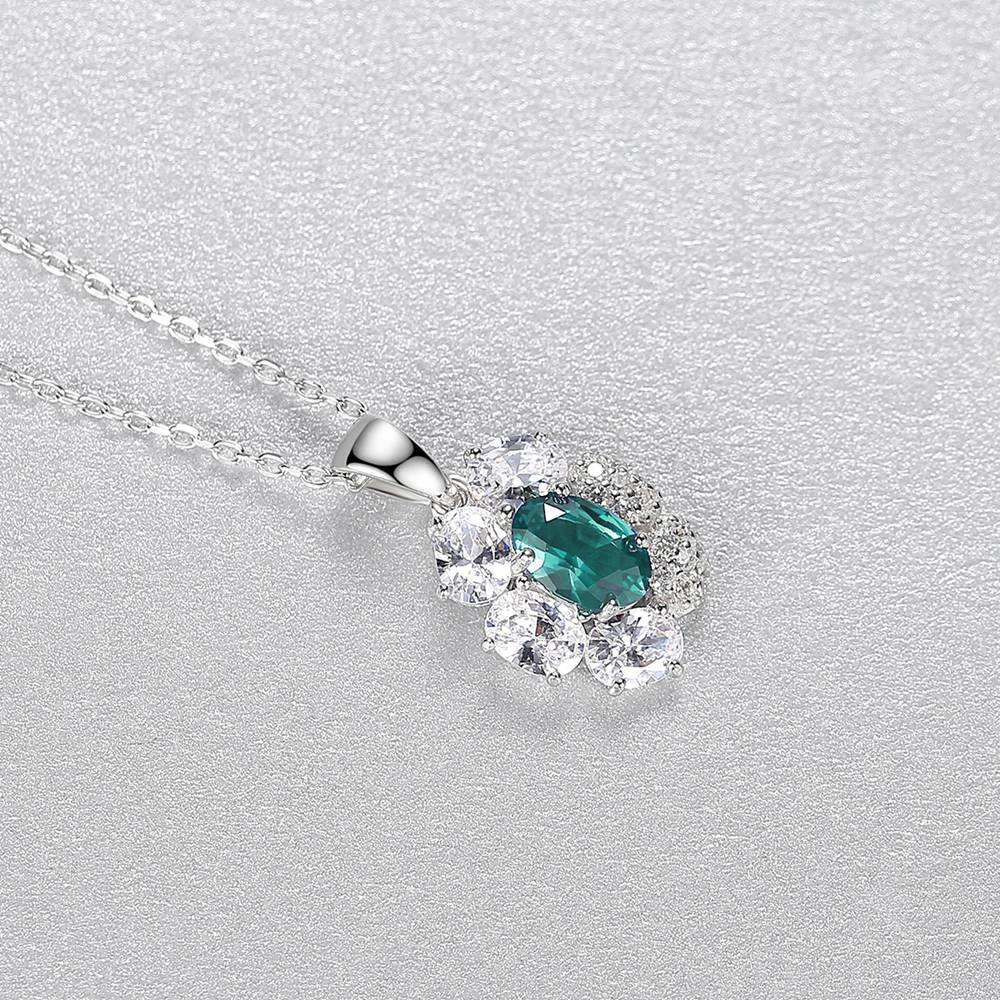 Colier din Argint Aylin Emerald