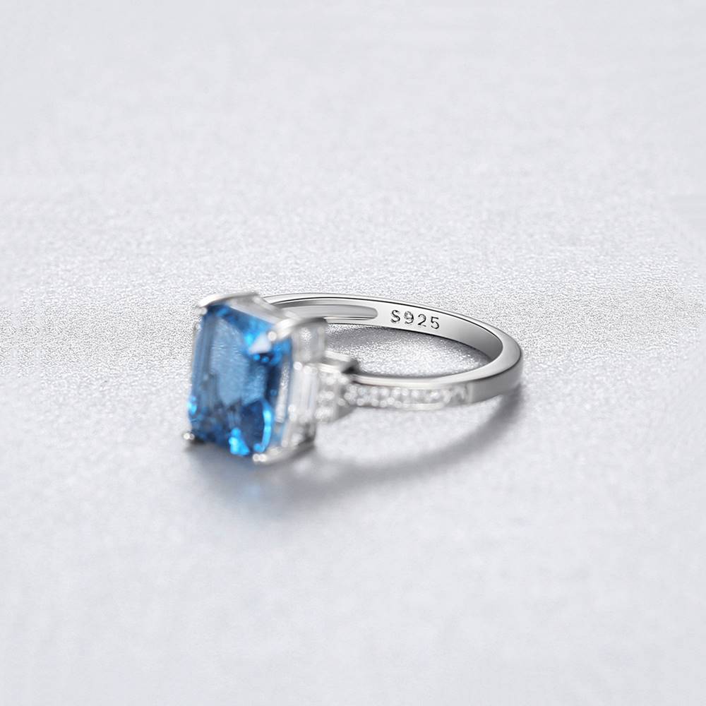 Inel din Argint Mia Blue Topaz