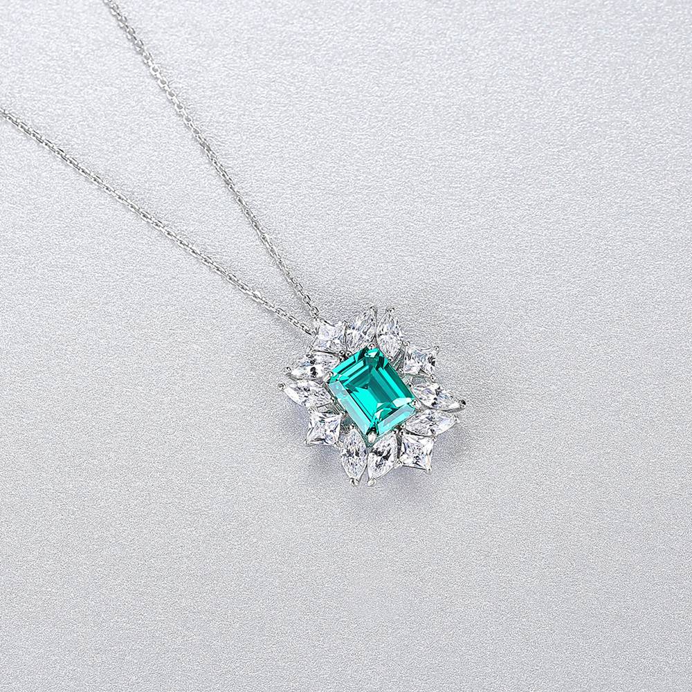 Colier din Argint Azra Emerald