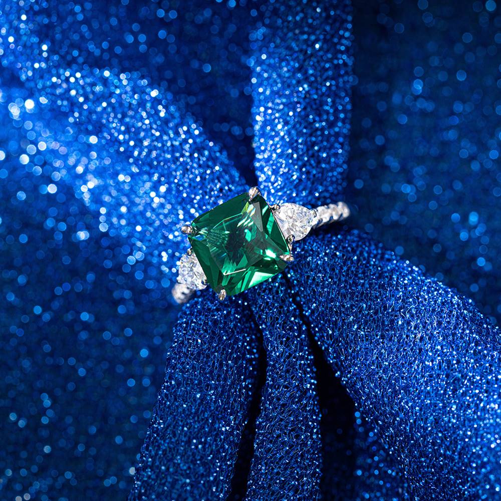 Inel din Argint Royal Emerald